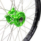 KKE 1.6*21 & 2.15*19 Wheels Rims Fit Kawasaki KX450 2019-2023 KX450X 2021-2023 Green Hubs