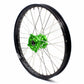 KKE 1.6*21 & 2.15*19 Wheels Rims Fit Kawasaki KX450 2019-2023 KX450X 2021-2023 Green Hubs