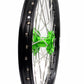 KKE 1.6*21 & 2.15*19 Wheels Rims Fit Kawasaki KX450 2019-2023 KX450X 2021-2023 Green Hubs