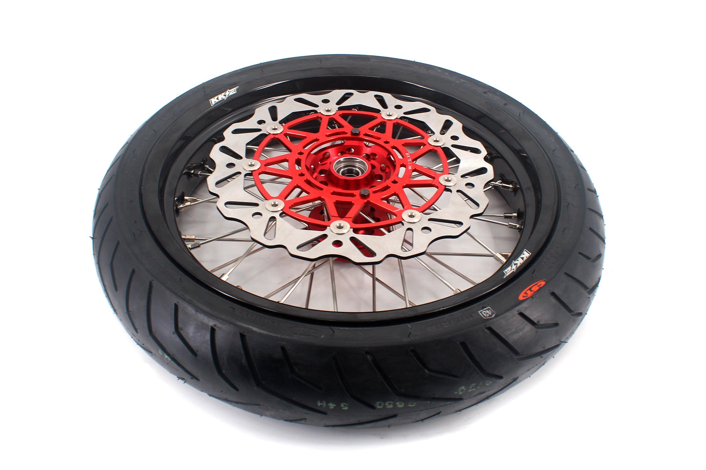 KKE 3.5/4.25*17inch Supermoto Wheels Tires For HONDA XR400R XR600R Discs