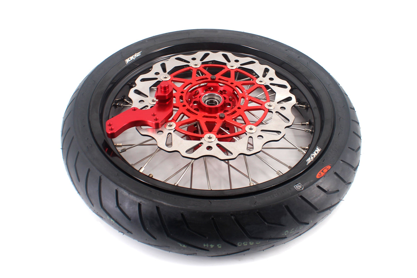 KKE 3.5/4.25*17inch Supermoto Wheels Tires For HONDA XR400R XR600R Discs