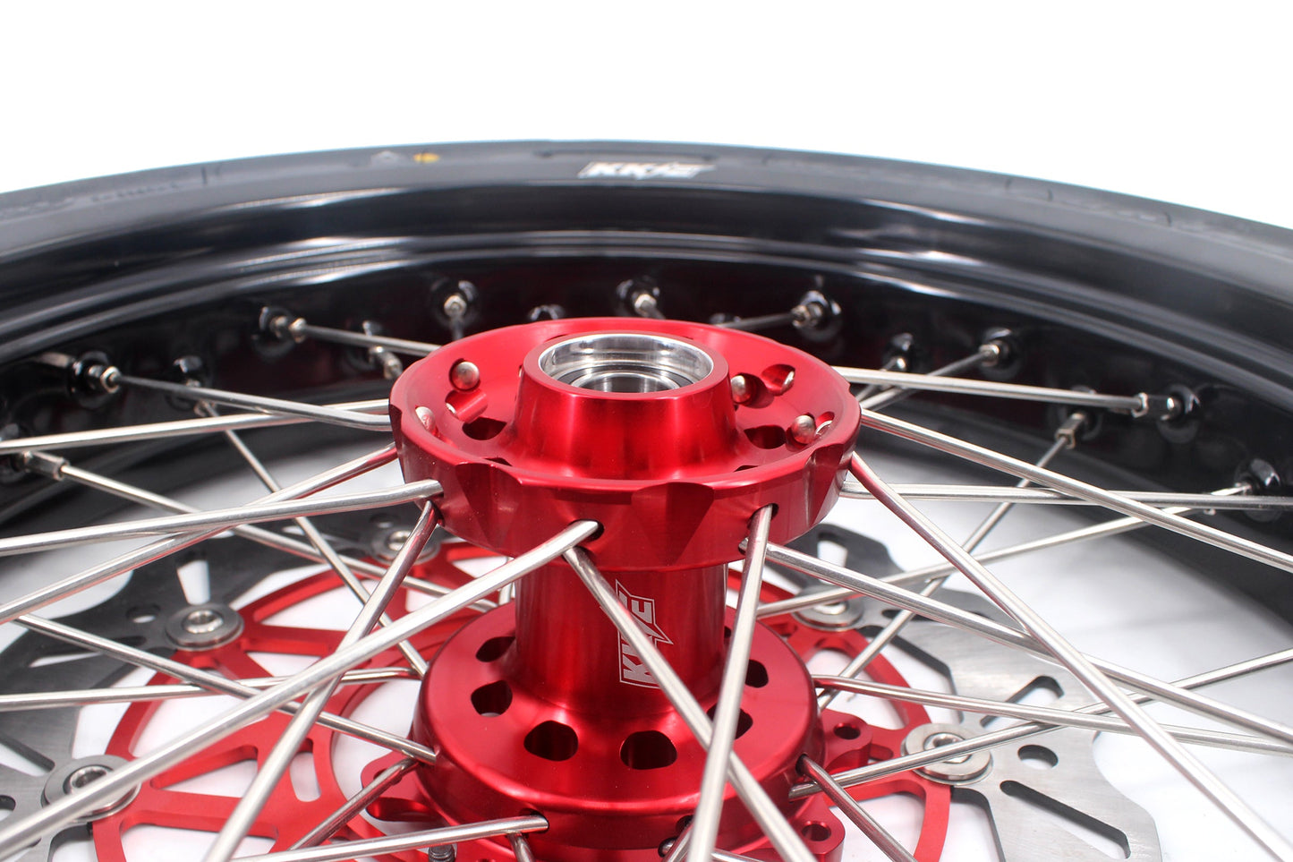 KKE 3.5/4.25*17inch Supermoto Wheels Tires For HONDA XR400R XR600R Discs