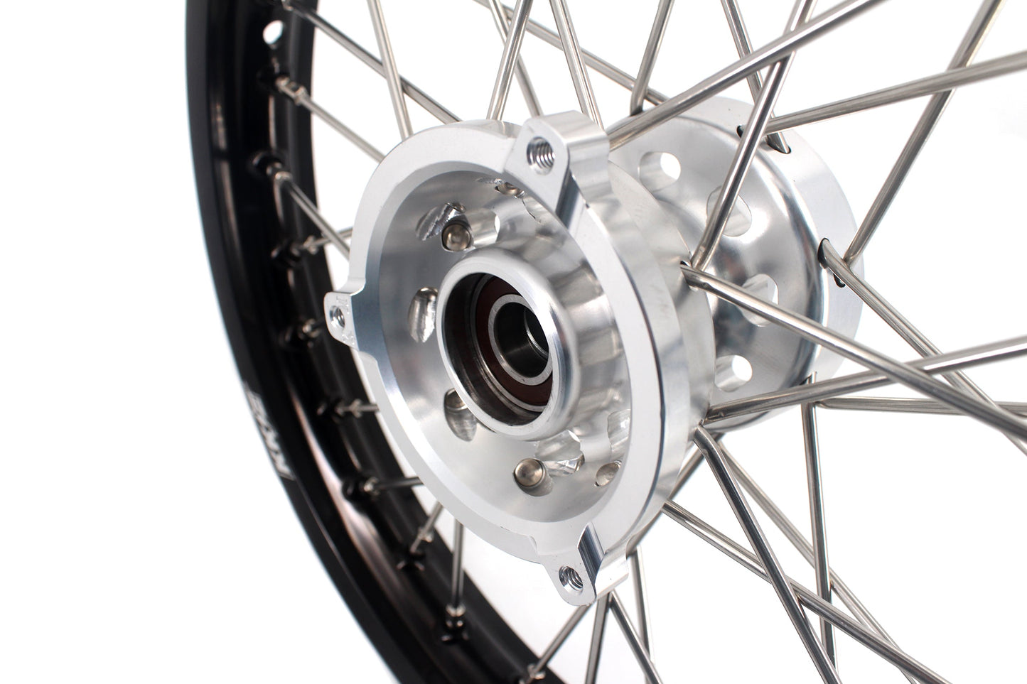 KKE 14 & 12 Small Kid's Wheels Rims Set for KTM 65 SX 2002-2024 Silver&Black