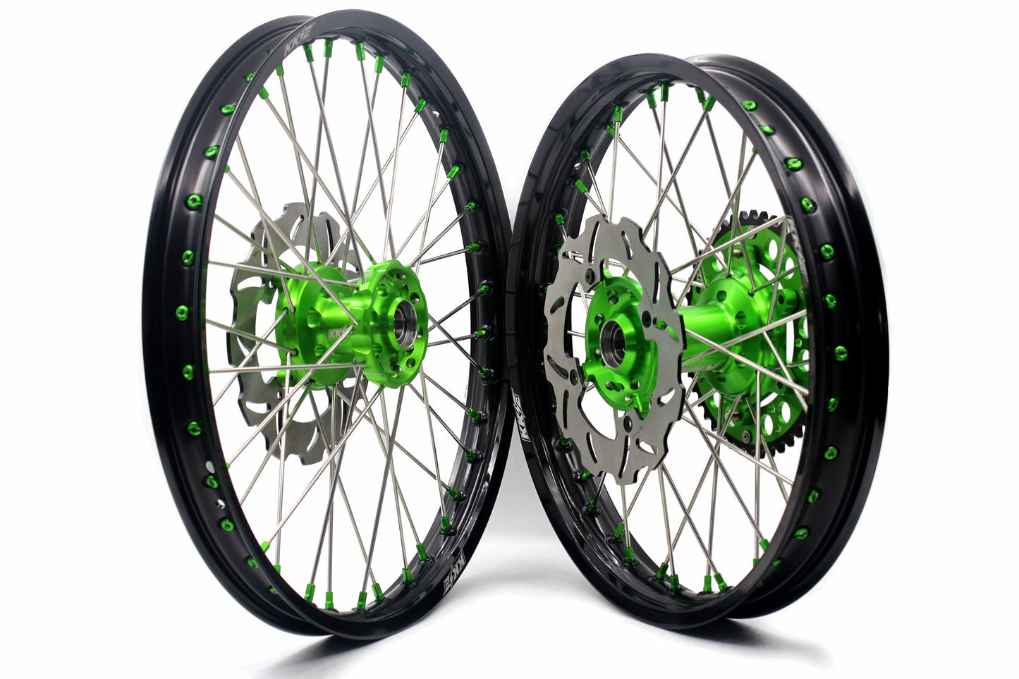 KKE 21" 19" Motorcycle Dirtbike Wheels Rims Fit KAWASAKI KX250F 450F 2015 2016 2017 2018