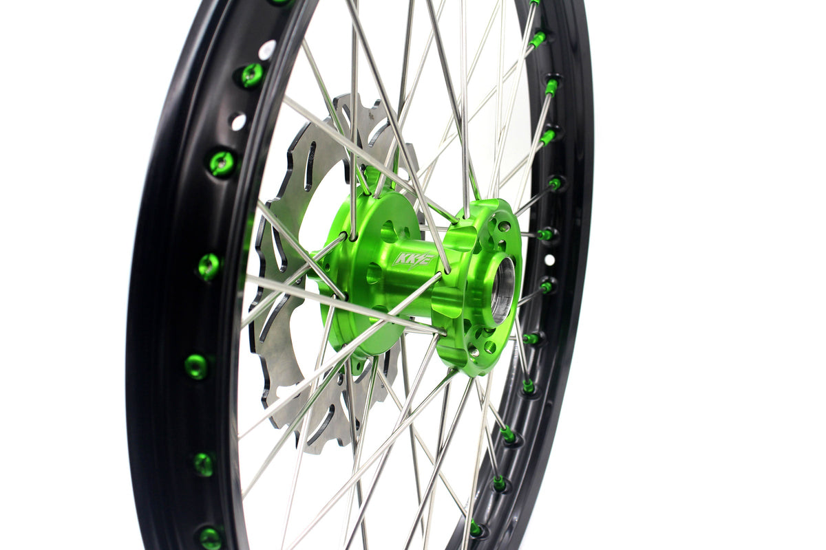 KKE 21in. 19in. Wheels For KAWASAKI KX125 KX250 1993-2002 Off Road Spoke Billet Rims