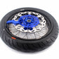 KKE 3.5/4.25*17inch Cush Drive Rims Tires For YAMAHA WR250F 2001-2019 WR450F 2003-2018 Blue Hub