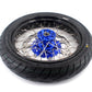 KKE 3.5/4.25*17inch Cush Drive Rims Tires For YAMAHA WR250F 2001-2019 WR450F 2003-2018 Blue Hub
