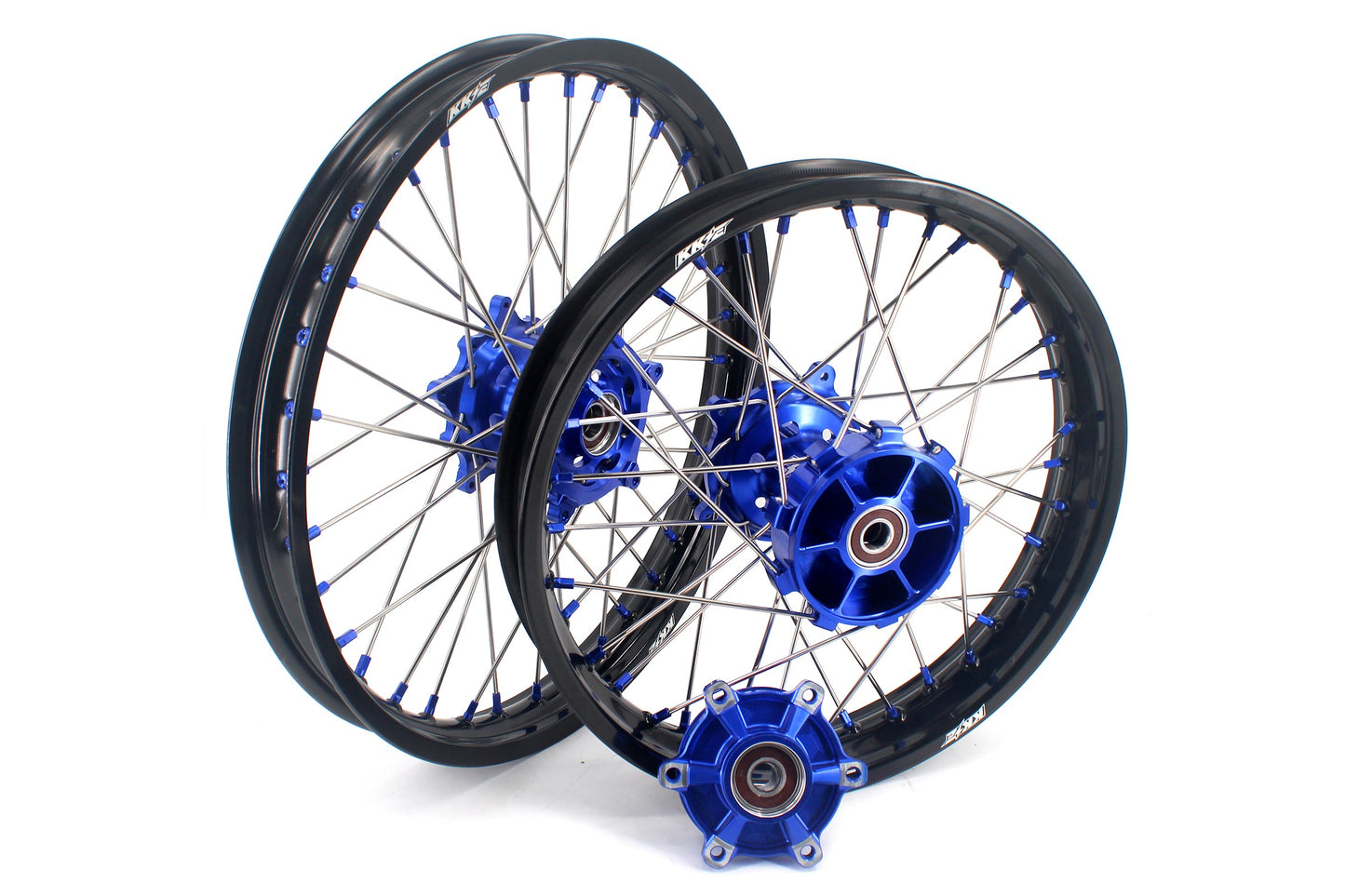 KKE 1.85*21 & 2.5*18 Motorcycle Tubed Spoke Rims Fit Yamaha Tenere 700 2019-2025 Blue