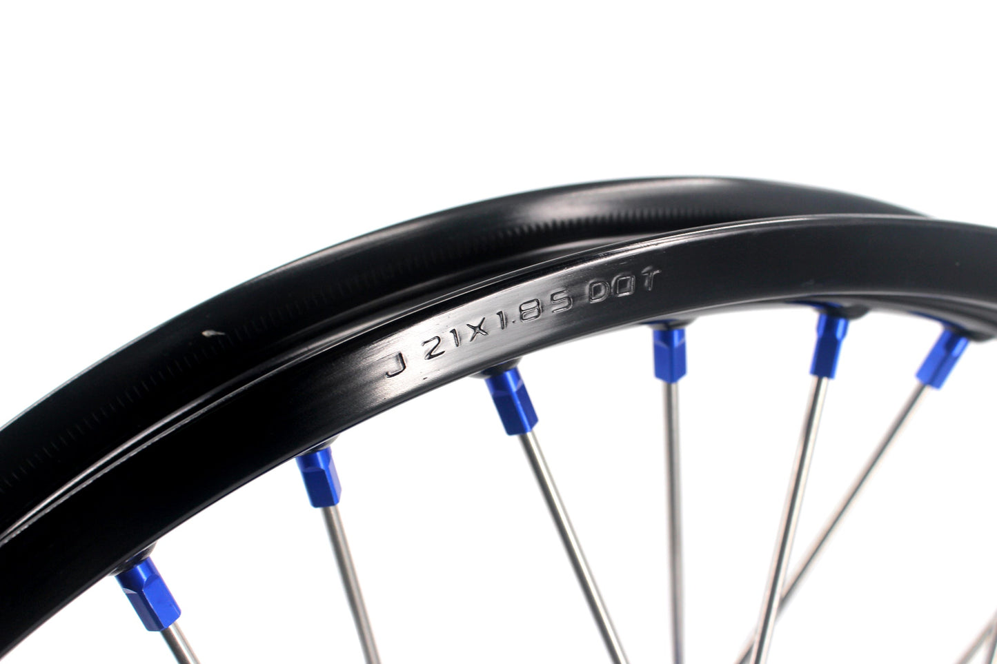 KKE 1.85*21 & 2.5*18 Motorcycle Tubed Spoke Rims Fit Yamaha Tenere 700 2019-2025 Blue