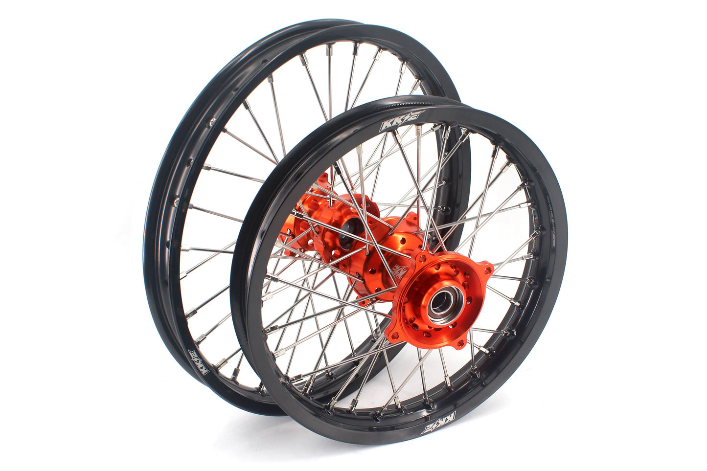 KKE 19" 16" Kid's Big Wheels GLM Rims For KTM SX 85 2021 2022 2023 2024 Orange Hub