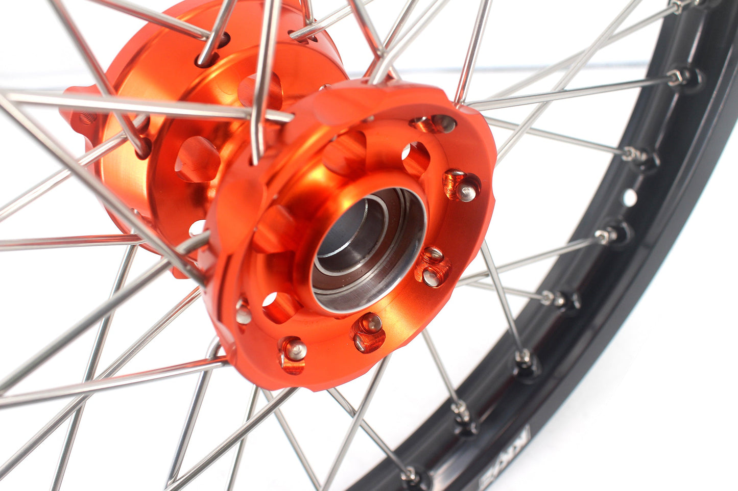 KKE 19" 16" Kid's Big Wheels GLM Rims For KTM SX 85 2021 2022 2023 2024 Orange Hub