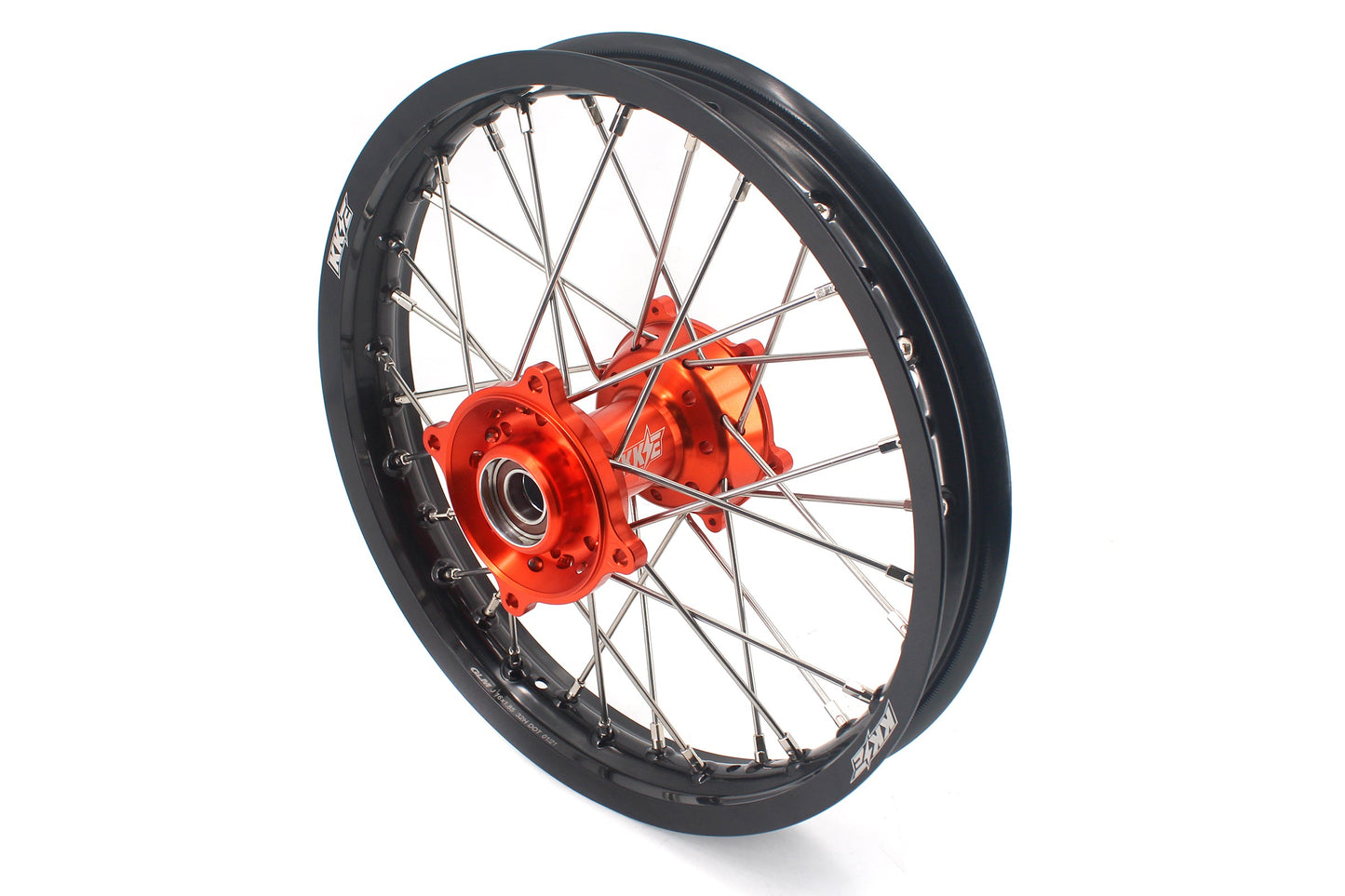 KKE 19" 16" Kid's Big Wheels GLM Rims For KTM SX 85 2021 2022 2023 2024 Orange Hub