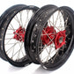 KKE 3.5 & 4.25 Cush Drive Supermoto Rims for HONDA CRF250R/450R 2002-2012 Red&Black