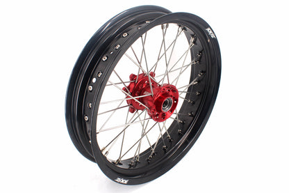 KKE 3.5 & 4.25 Cush Drive Supermoto Rims for HONDA CRF250R/450R 2002-2012 Red&Black