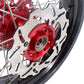 KKE 3.5 & 4.25 Cush Drive Supermoto Rims for HONDA CRF250R/450R 2002-2012 Red&Black With Disc&Sprocket