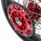 KKE 3.5 & 4.25 Cush Drive Supermoto Rims for HONDA CRF250R/450R 2002-2012 Red&Black With Disc&Sprocket