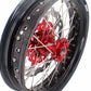 KKE 3.5 & 4.25 Cush Drive Supermoto Rims for HONDA CRF250R/450R 2002-2012 Red&Black With Disc&Sprocket