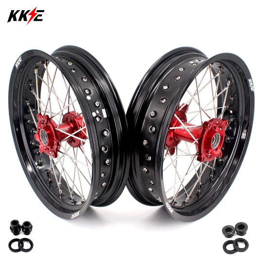 KKE 17 Inch Supermoto Spoke Alloy Wheels Rims For HONDA CRF250L 2013-2020