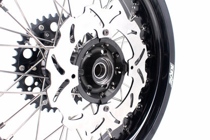 KKE 17 inch Supermoto Wheels Rims for HONDA XR650L 1993-2024 Black Hub Discs