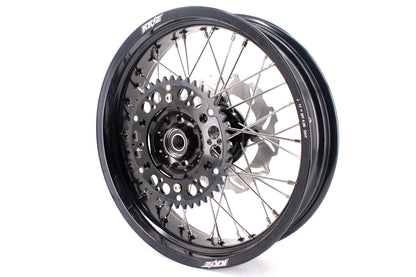 KKE 17 inch Supermoto Wheels Rims for HONDA XR650L 1993-2024 Black Hub Discs