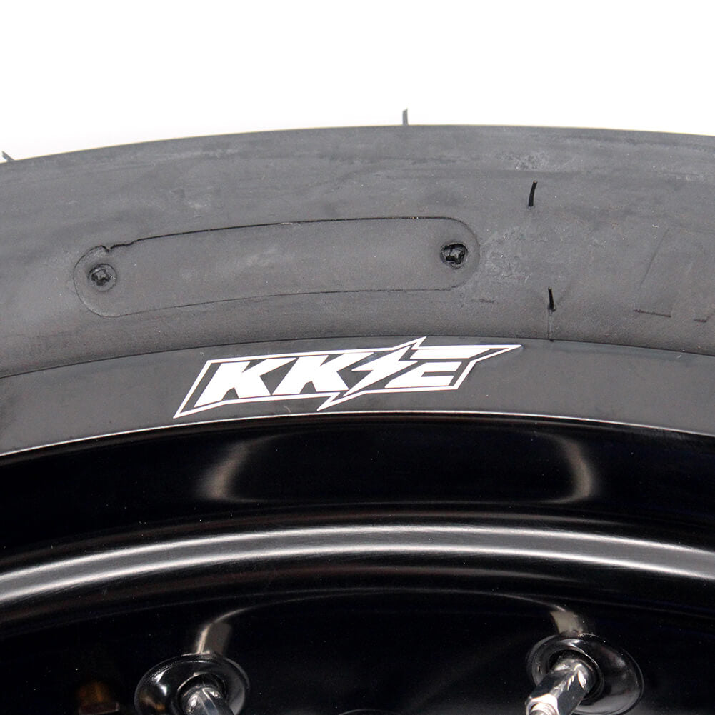 KKE 3.5/4.25*17inch Supermoto Spoked Wheels CST Tires For SUZUKI DRZ400 DRZ400E DRZ400S