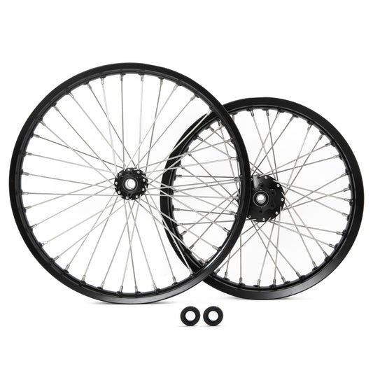 'Generic' Wheelset for E-Moto - 19"x1.4" (Front) + 16"x1.85 (Rear) Rim