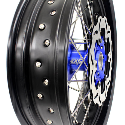 KKE 17 Inch CUSH Drive on Road Supermoto Wheels Rims For SUZUKI DRZ400SM 2005-2024