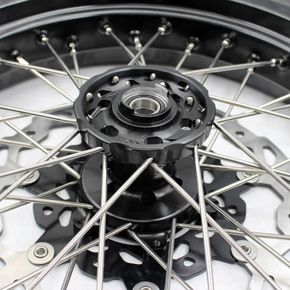 KKE 3.5/4.25*17in. Supmermoto Wheels Set For SUZUKI DRZ400SM 2005-2024 CST Tires