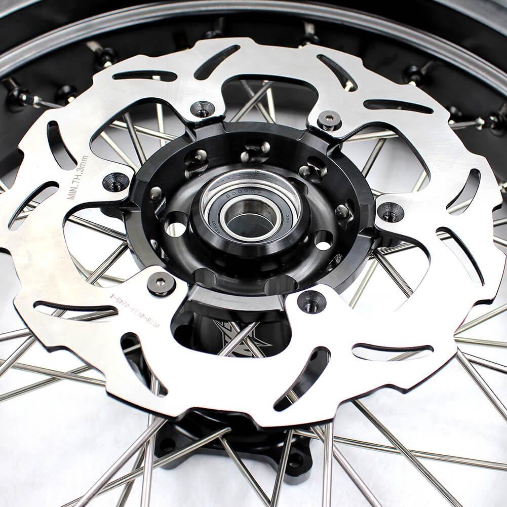 KKE 3.5/4.25*17in. Supmermoto Wheels Set For SUZUKI DRZ400SM 2005-2024 CST Tires
