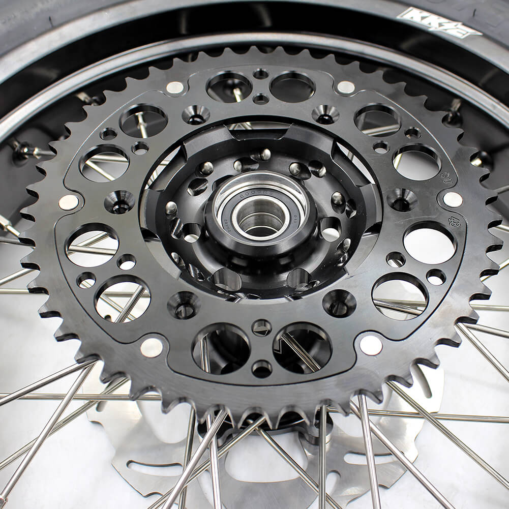 KKE 3.5/4.25*17in. Supmermoto Wheels Set For SUZUKI DRZ400SM 2005-2024 CST Tires