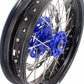 KKE 17 Inch Cush Drive Supermoto Wheels Fit Yamaha WR250F 2001-2018 WR450F 2003-2018 Blue
