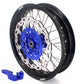 KKE 17 Inch Cush Drive Supermoto Wheels Fit Yamaha WR250F 2001-2018 WR450F 2003-2018 Blue