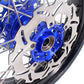 KKE 17 Inch Cush Drive Supermoto Wheels Fit Yamaha WR250F 2001-2018 WR450F 2003-2018 Blue