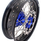 KKE 17 Inch Cush Drive Supermoto Wheels Fit Yamaha WR250F 2001-2018 WR450F 2003-2018 Blue