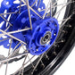 KKE 17 Inch Cush Drive Supermoto Wheels Fit Yamaha WR250F 2001-2018 WR450F 2003-2018 Blue