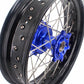 KKE 17 Inch Cush Drive Supermoto Wheels Fit Yamaha WR250F 2001-2018 WR450F 2003-2018 Blue