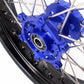KKE 17 Inch Cush Drive Supermoto Wheels Fit Yamaha WR250F 2001-2018 WR450F 2003-2018 Blue