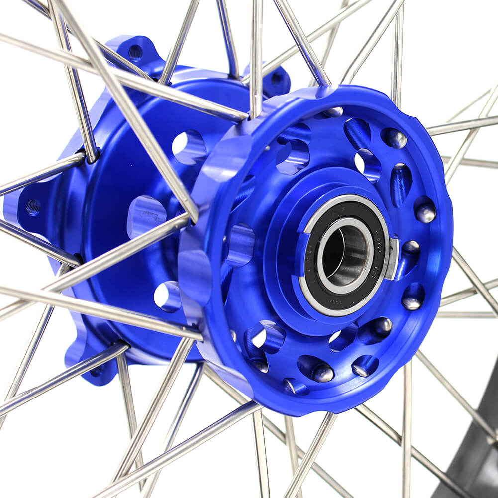 KKE 3.5 & 4.25 Wheels for Yamaha WR250F 2001 WR450F 2003-2018 Blue