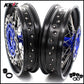 KKE 3.5 & 4.25 Wheels for Yamaha WR250F 2001 WR450F 2003-2018 Blue