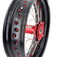 KKE 3.5 & 4.25 Supermoto Wheels Fit Husqvarna TE TC FE FC SMR 2000-2013 Red