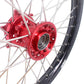 KKE 21/18 Spoked Enduro Wheels for GAS GAS Enduro Bikes 2004-2017 Red