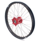 KKE 21/18 Spoked Enduro Wheels for GAS GAS Enduro Bikes 2004-2017 Red