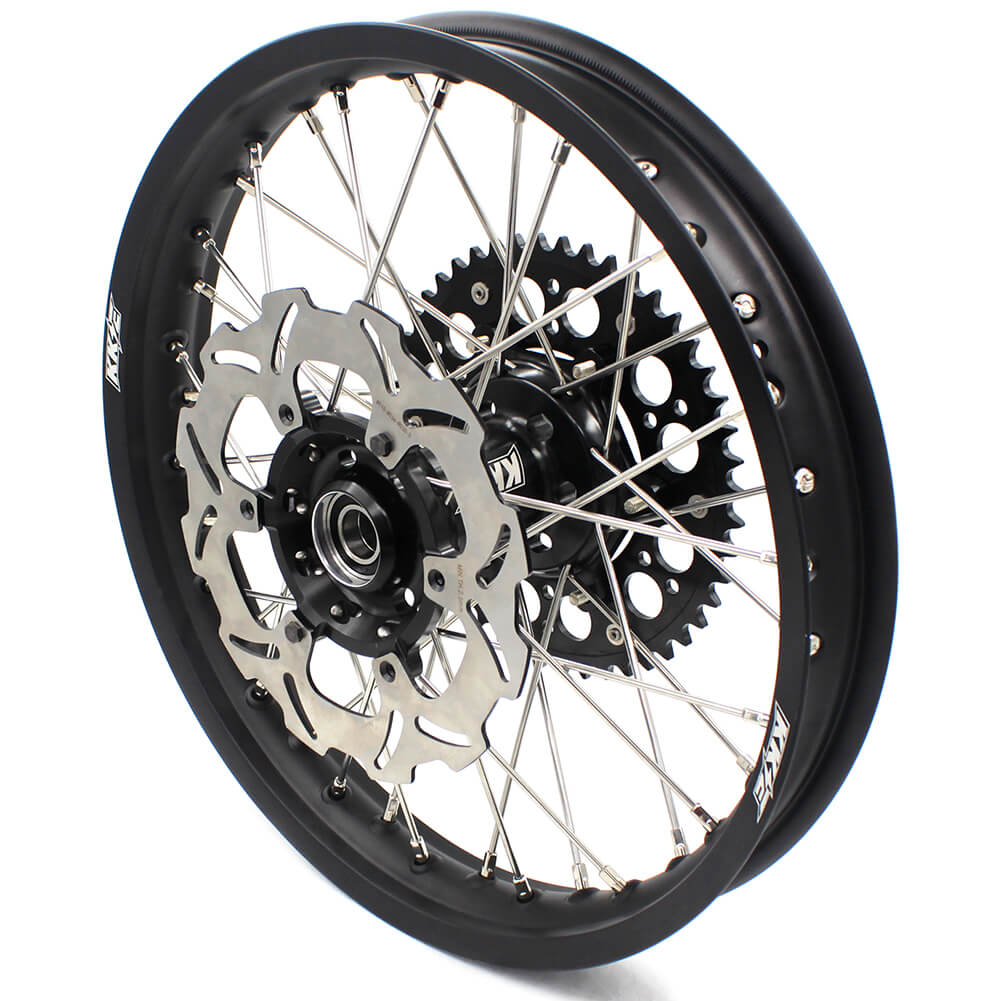 KKE 21/18 Enduro Off Road Wheels Rim Fit For SUZUKI DRZ400SM 2005-2024 Black Hub