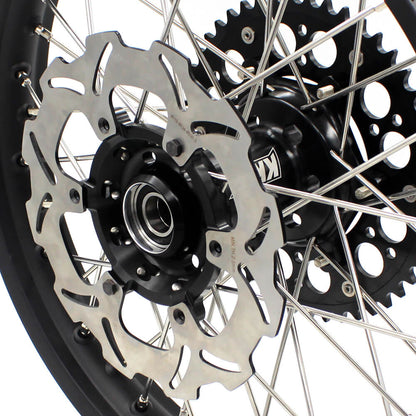 KKE 21/18 Enduro Off Road Wheels Rim Fit For SUZUKI DRZ400SM 2005-2024 Black Hub