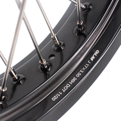 KKE 3.5 & 4.25*17inch Supermoto Wheels Rims for GAS GAS Enduro Bikes 2018-2020