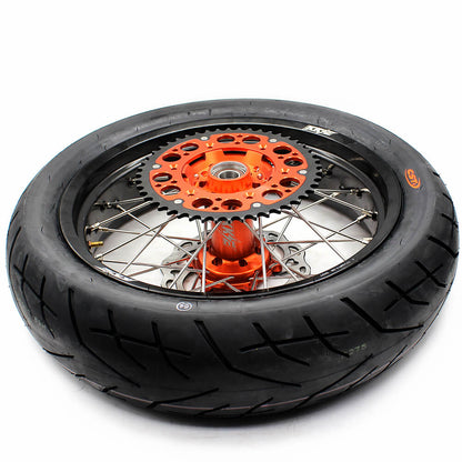 KKE 3.5/4.25*17Inch Supermoto Tires Wheels Fit KTM SX SX-F XC XC-F EXC EXC-W EXC-F 125-530CC 2003-2025