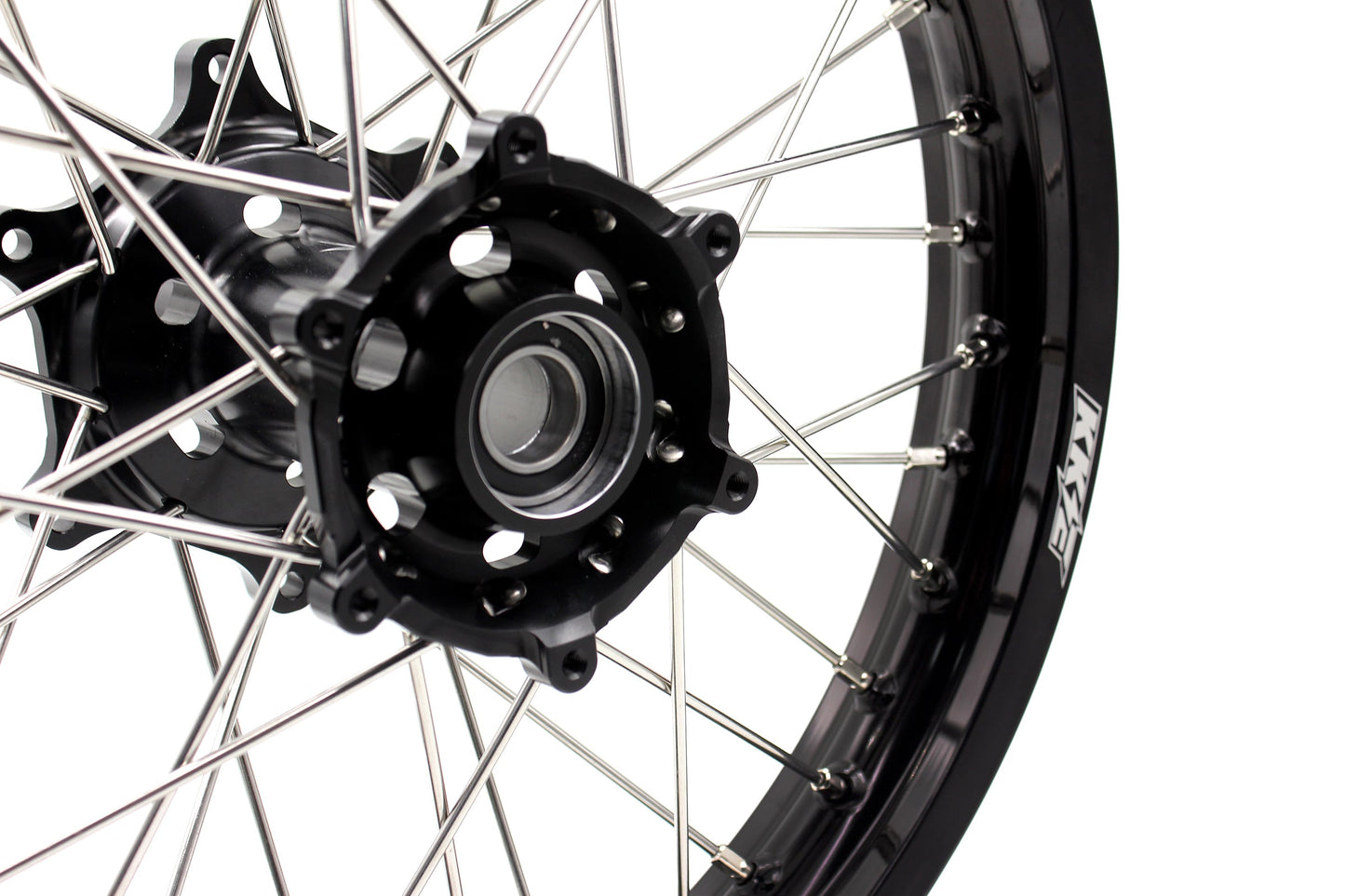 KKE Enduro 1.6*21" & 2.15*18" CNC Hub Electric Dirtbike Alloy Wheels Rims Fit STARK VARG Black Hub