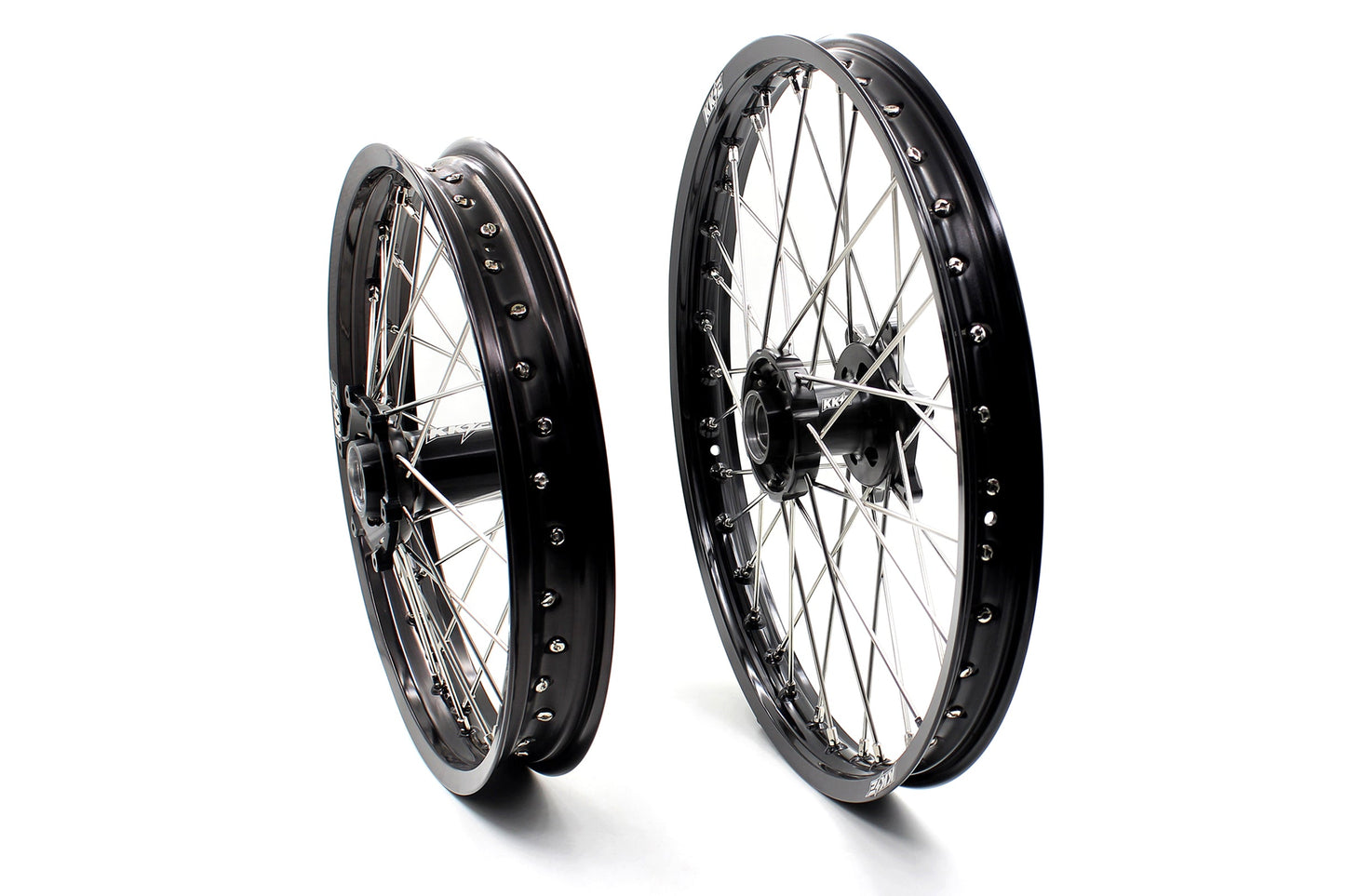 KKE Enduro 1.6*21" & 2.15*18" CNC Hub Electric Dirtbike Alloy Wheels Rims Fit STARK VARG Black Hub