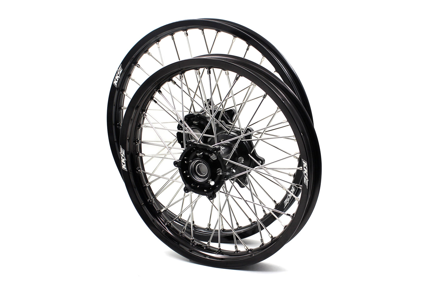 KKE Enduro 1.6*21" & 2.15*18" CNC Hub Electric Dirtbike Alloy Wheels Rims Fit STARK VARG Black Hub