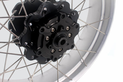 VMX 17 Inch Spoked Aluminum Tubeless Wheels Rims For Husqvarna Svartpilen 401 2020-2021
